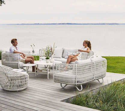 Cane-line Nest 2-seter sofa, Weave m/puter – miljøbilde 3