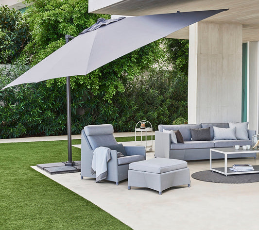 Cane-line Hyde Luxe parasoll 3×3 m m/tilt – miljøbilde 1