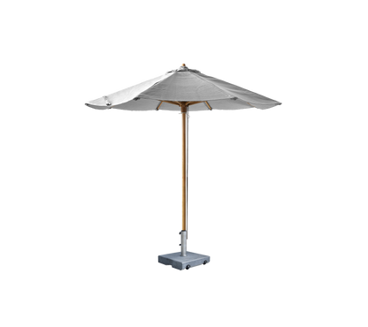 Cane-line Classic parasoll Ø 2,4 m m/snoretrekk, teak