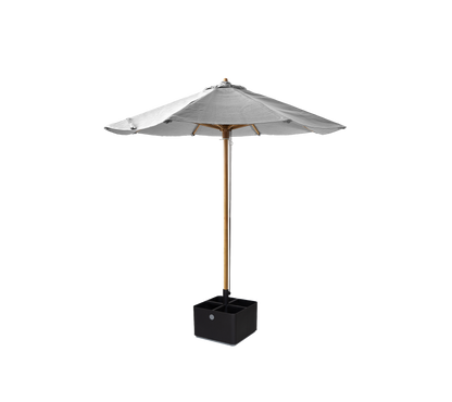 Cane-line Classic parasoll Ø 2,4 m m/snoretrekk, teak