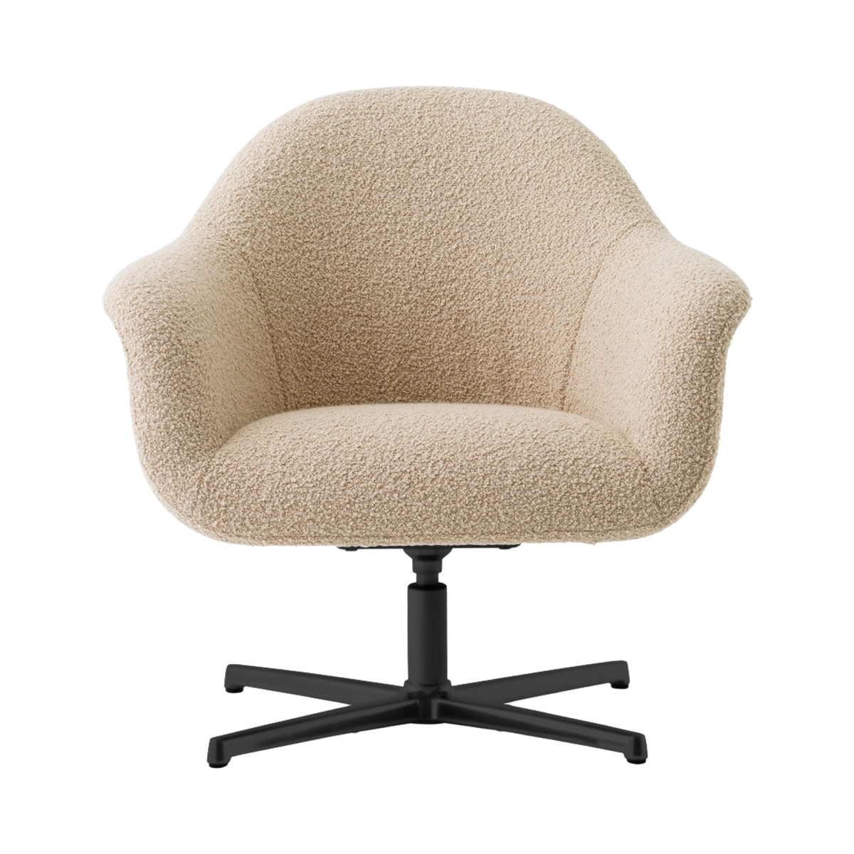 Audo Copenhagen Harbour Lounge Chair lenestol, stjernefot med sving. Velg tekstil og understell
