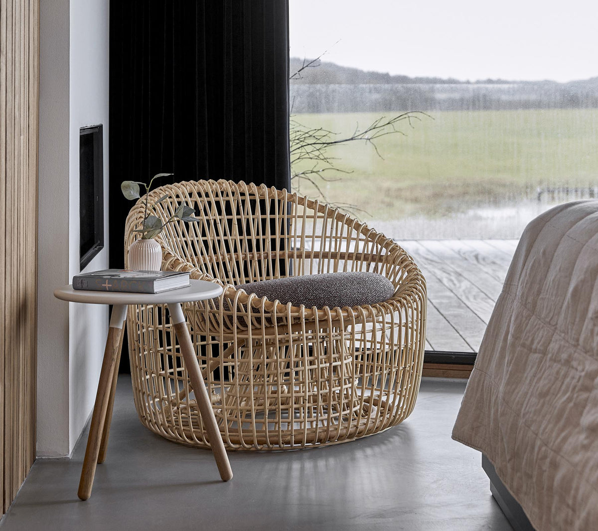 Cane-line Nest Round stol, rotting (innendørs) – miljøbilde 1