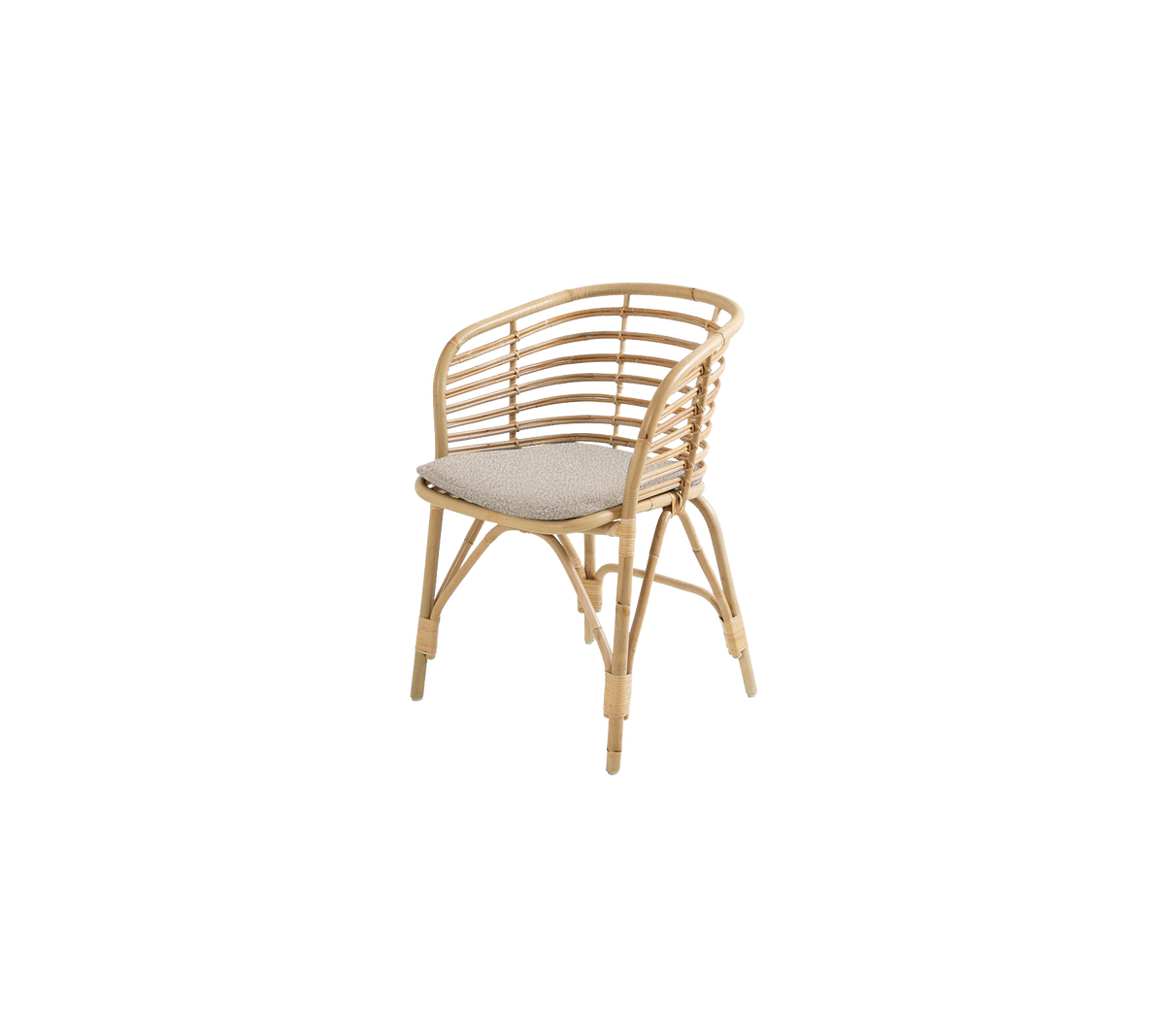 Cane-line Blend spisestol, rotting – Natural, rotting (large round sticks) / Light brown, Scent