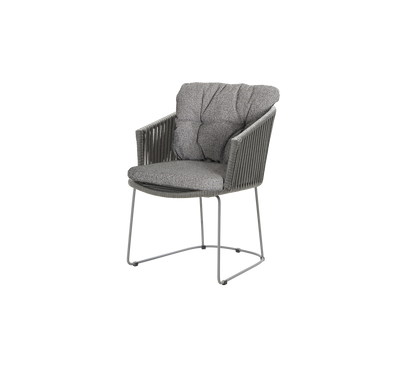 Cane-line Moments stol m/armlener – Grey, string open Soft Rope / Dark grey, Wove