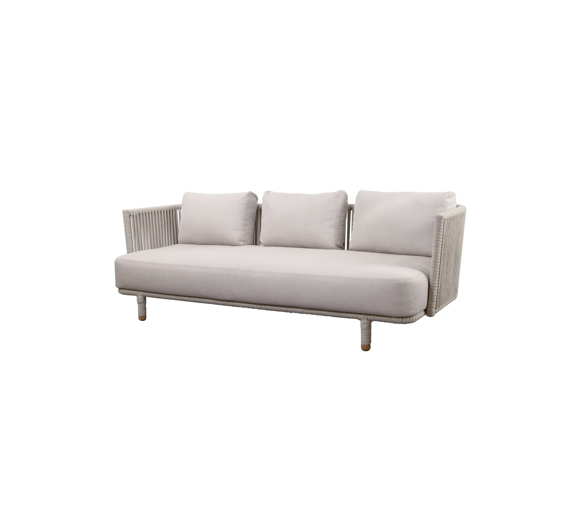 Cane-line Moments 3-seter sofa, Soft Rope m/AirTouch-puter