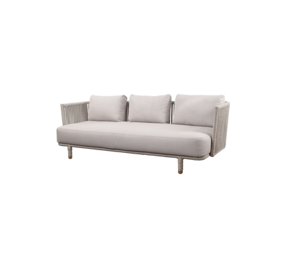 Cane-line Moments 3-seter sofa, Soft Rope m/AirTouch-puter