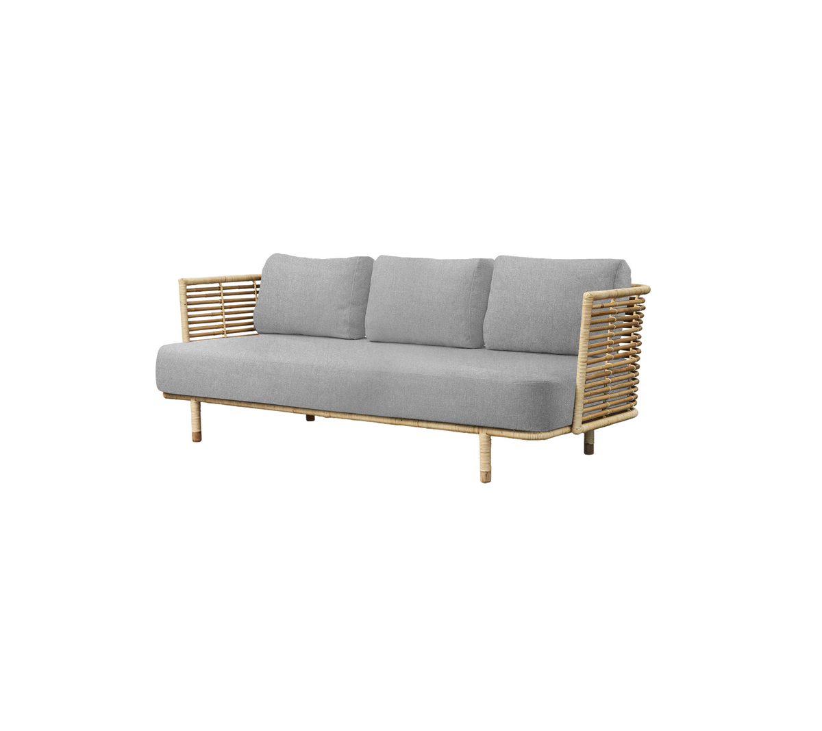 Cane-line Sense 3-seter sofa, Natural rotting, indoor