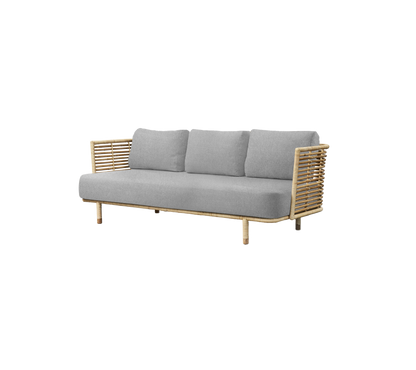 Cane-line Sense 3-seter sofa, Natural rotting, indoor