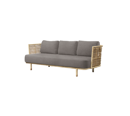 Cane-line Sense 3-seter sofa, Natural rotting, indoor