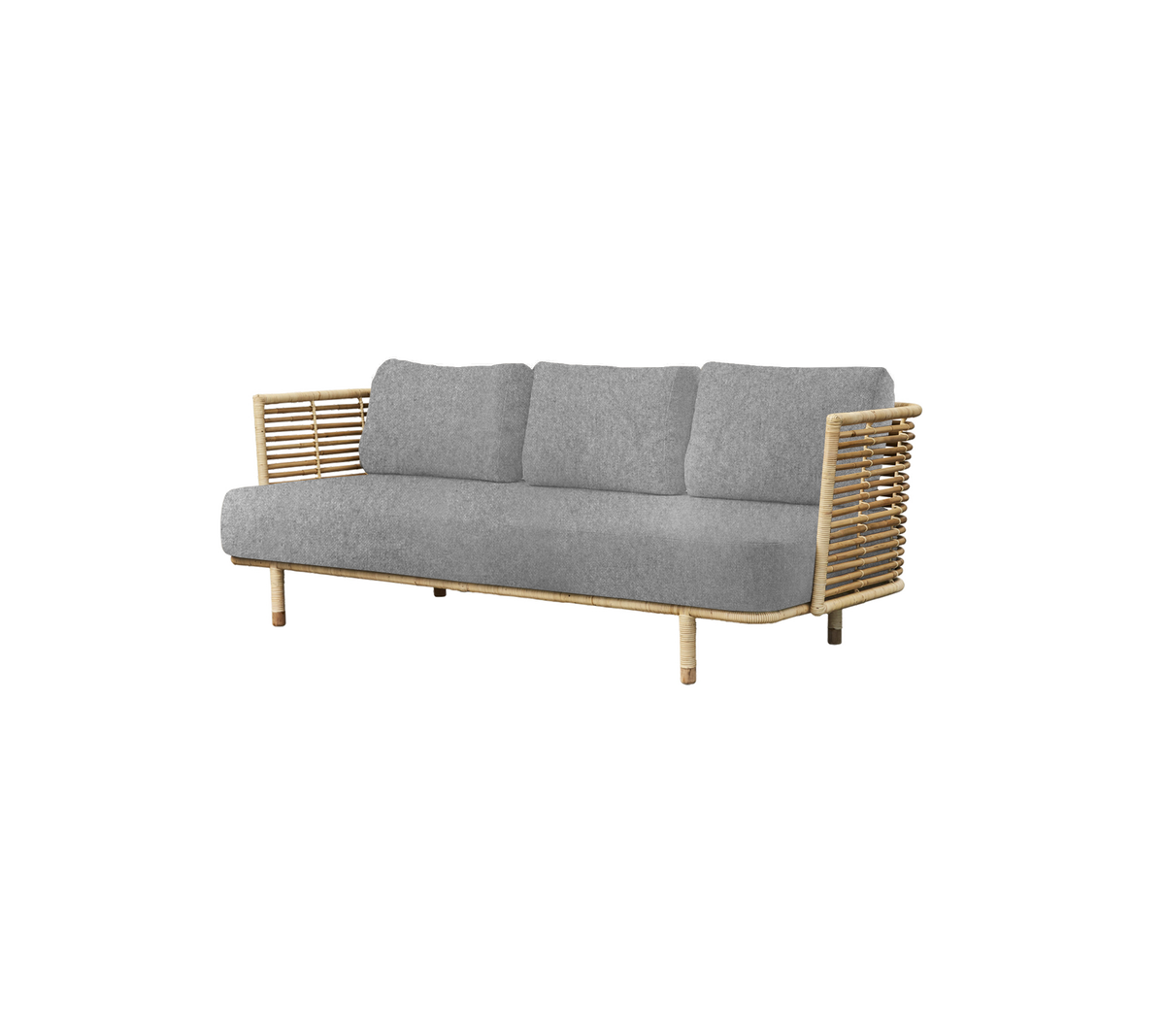 Cane-line Sense 3-seter sofa, Natural rotting, indoor