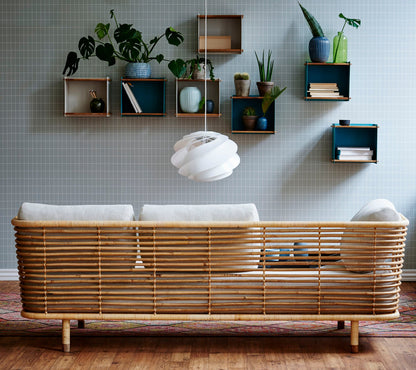 Cane-line Sense 3-seter sofa, Natural rotting, indoor