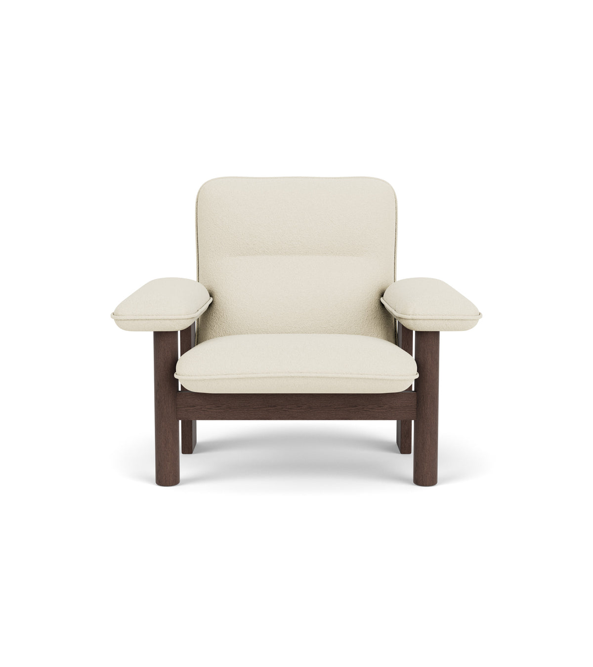 Audo Copenhagen Brasilia Lounge Chair lenestol, lav rygg. Velg tekstil og treverk