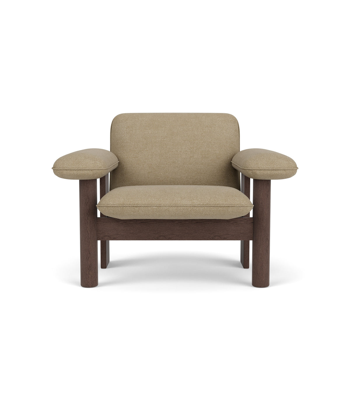 Audo Copenhagen Brasilia Lounge Chair lenestol, lav rygg. Velg tekstil og treverk