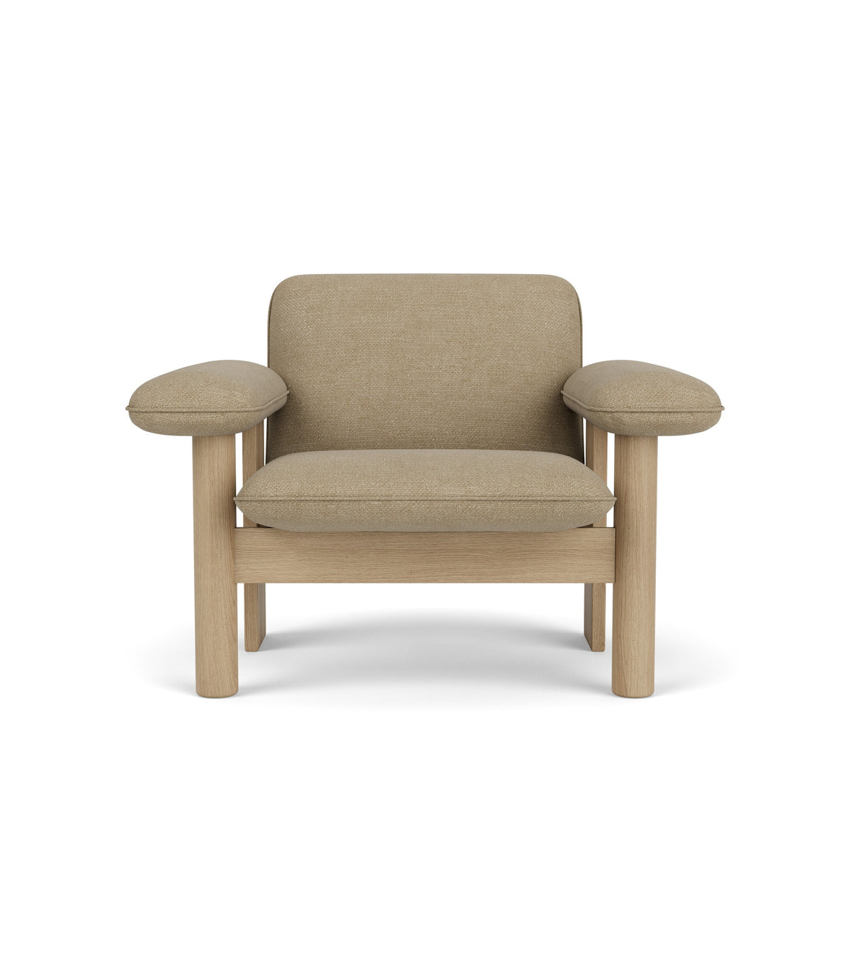Audo Copenhagen Brasilia Lounge Chair lenestol, lav rygg. Velg tekstil og treverk