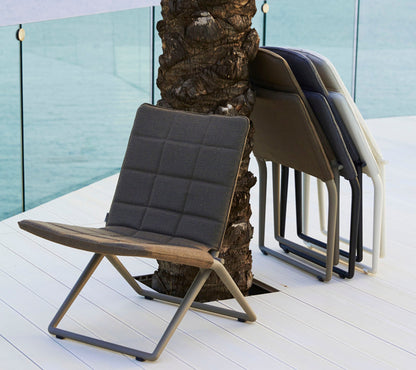 Cane-line Traveller lounge klappstol, grey AirTouch