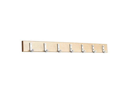 Essem Design Kroklist 1 knaggrekke – hvite kroker. Velg farge og lengde.