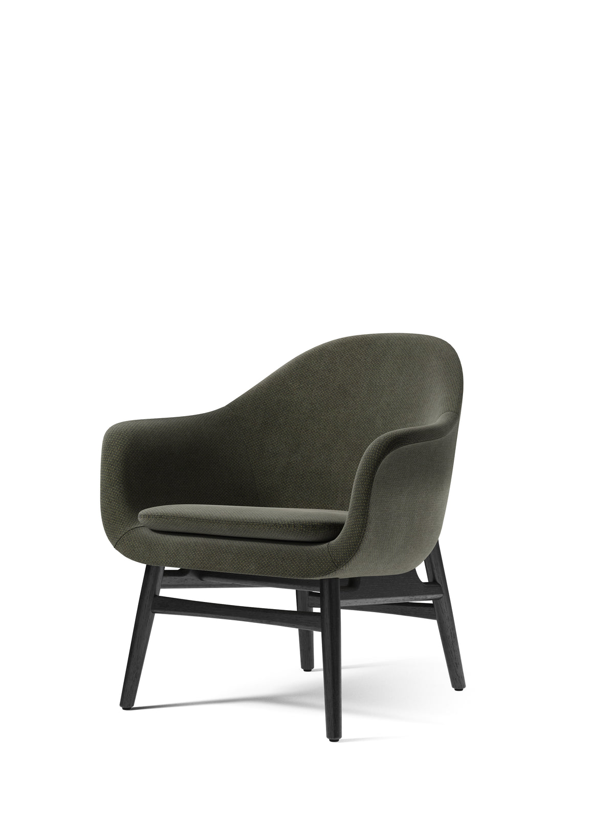 Audo Copenhagen Harbour Lounge Chair lenestol, stjernefot med sving og retur. Velg tekstil og understell