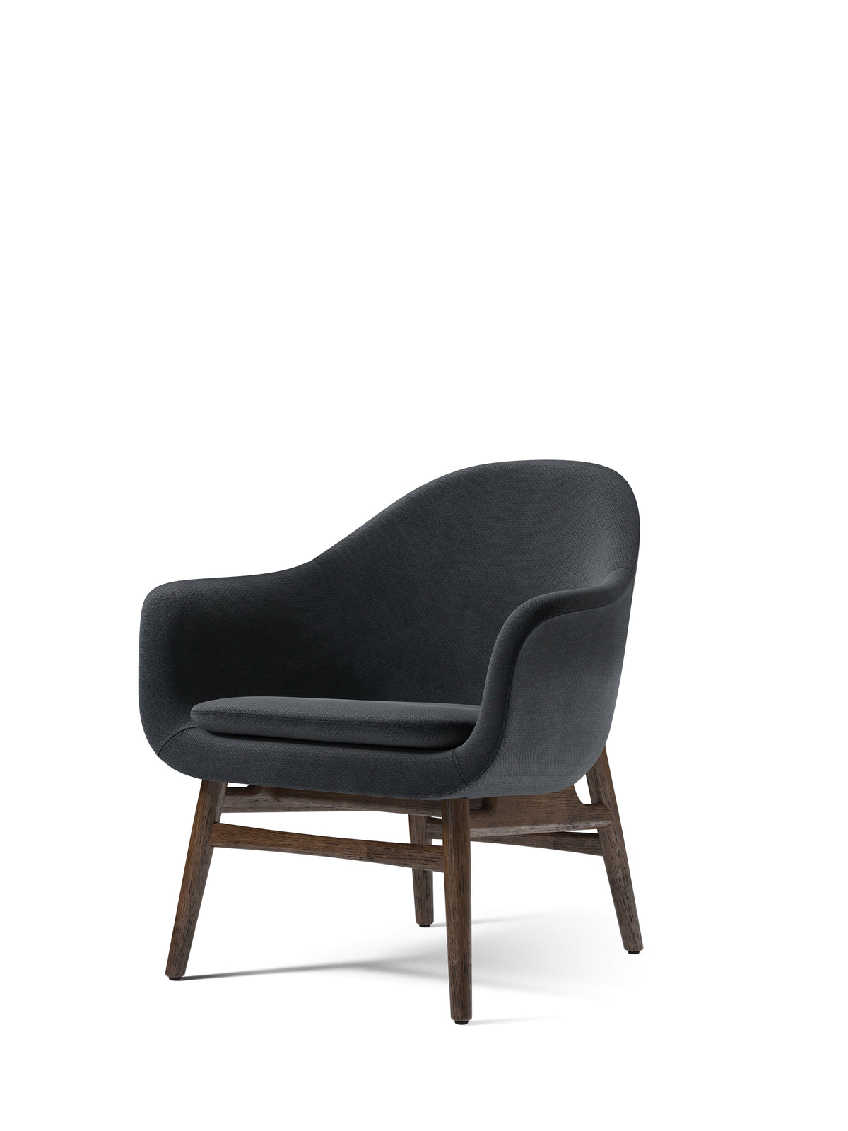 Audo Copenhagen Harbour Lounge Chair lenestol, stjernefot med sving og retur. Velg tekstil og understell