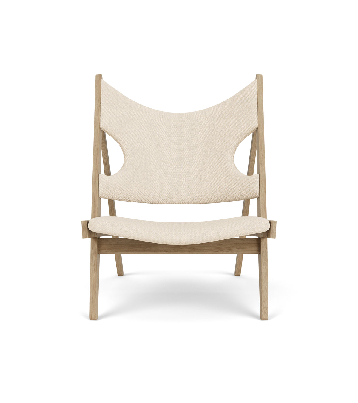 Audo Copenhagen Knitting Lounge Chair lenestol. Velg tekstil og treverk
