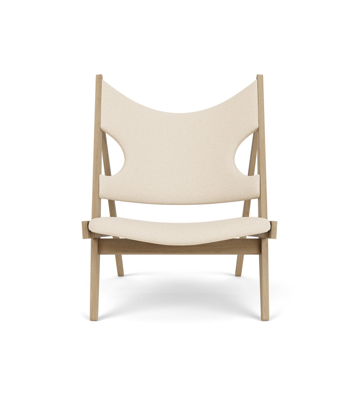 Audo Copenhagen Knitting Lounge Chair lenestol. Velg tekstil og treverk