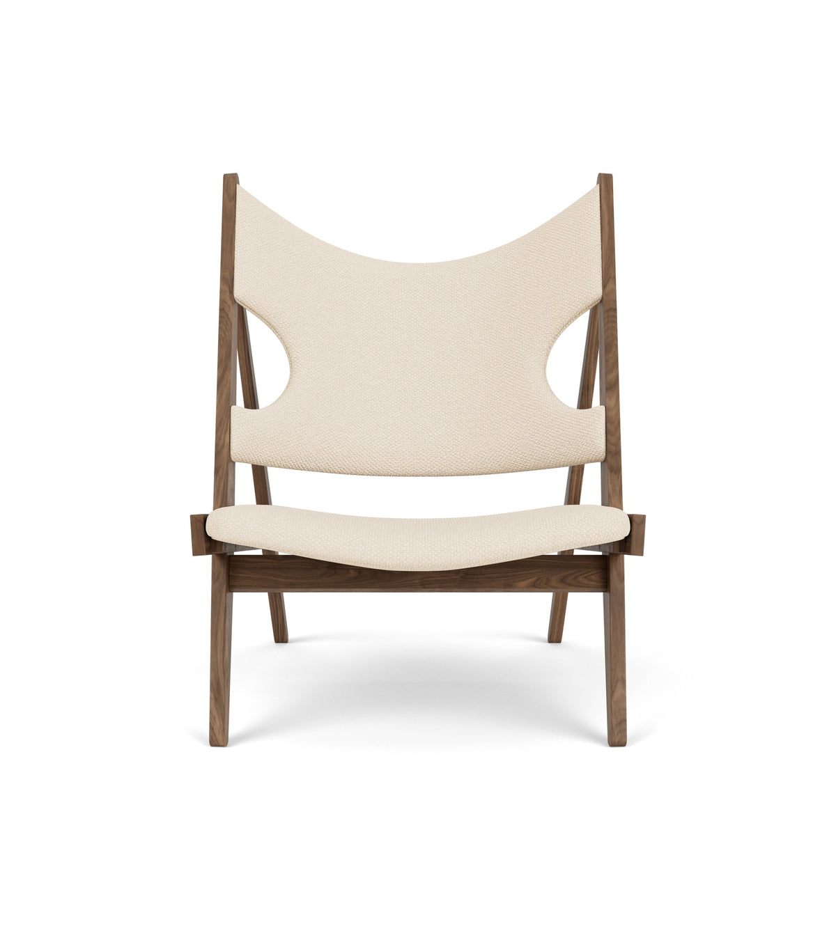 Audo Copenhagen Knitting Lounge Chair lenestol. Velg tekstil og treverk