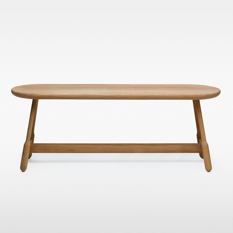 Massproductions Albert benk – L 160 cm / Natur eik