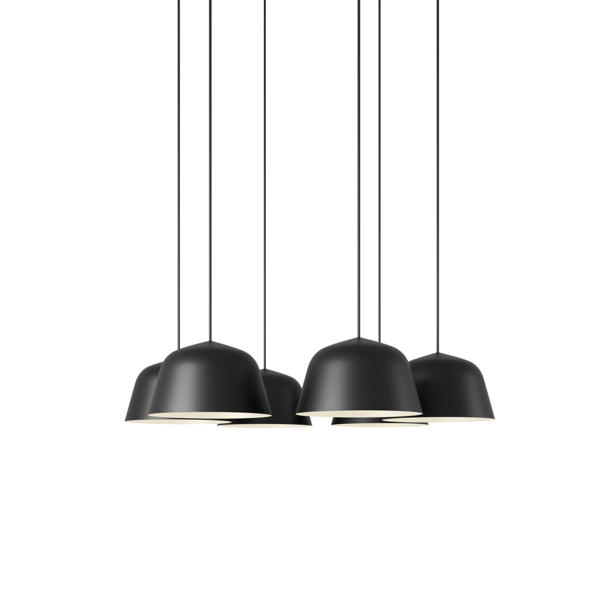 Muuto Ambit pendel-cluster med 7 lamper. Velg farge