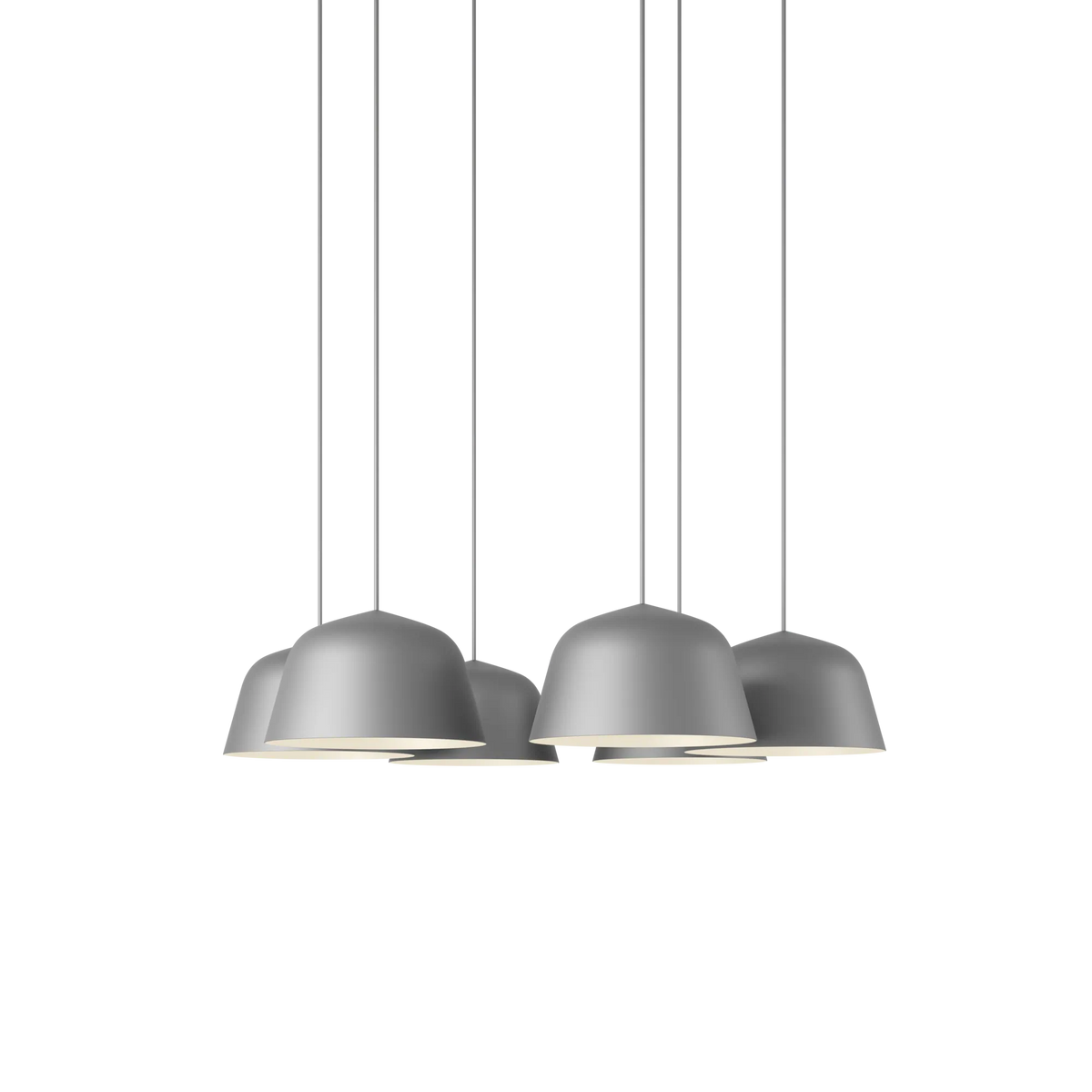 Muuto Ambit pendel-cluster med 7 lamper. Velg farge