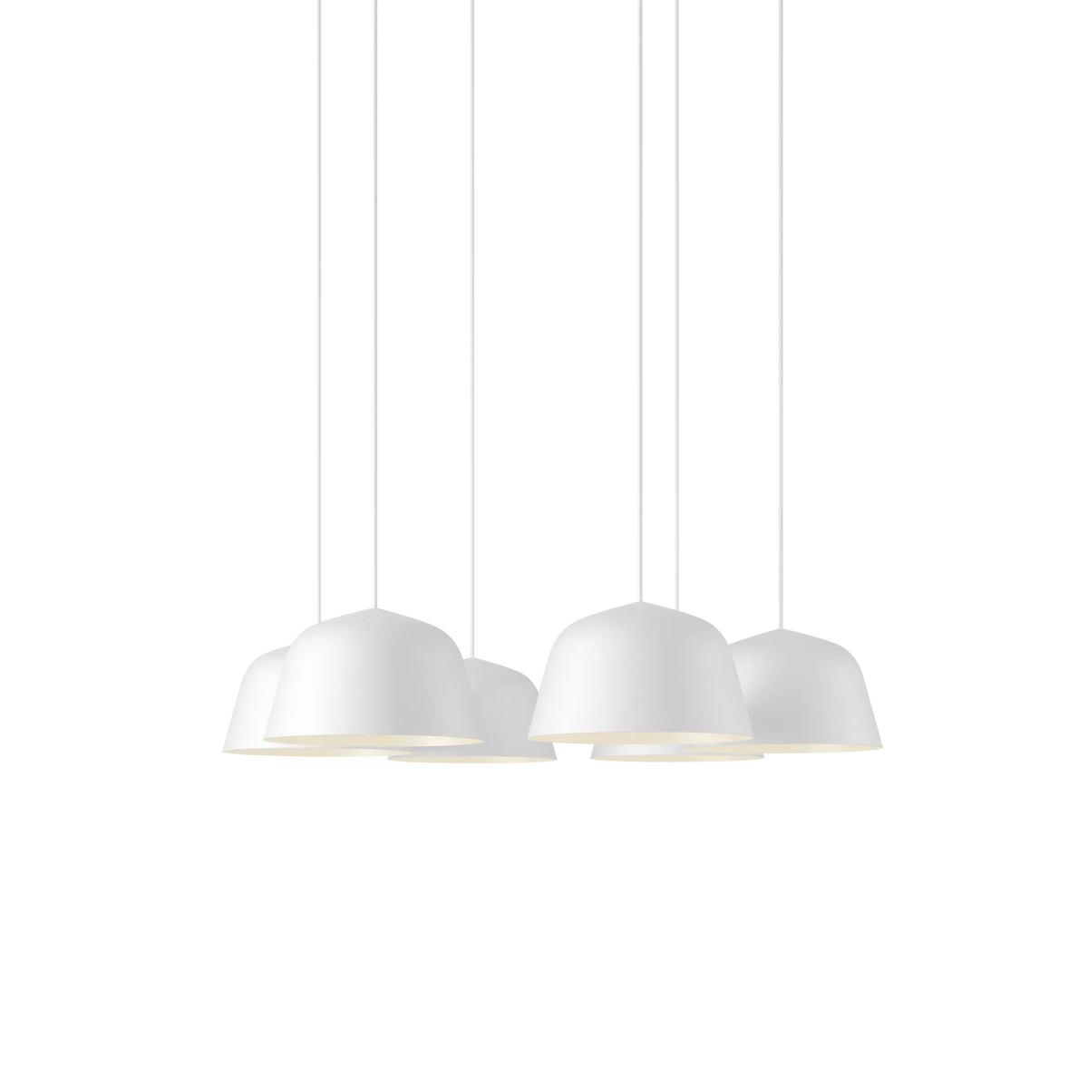 Muuto Ambit pendel-cluster med 7 lamper. Velg farge