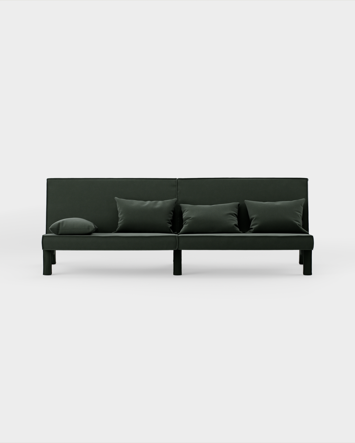 Massproductions BAM! 4-seter sofa – Kirkby Design Smooth III 45 Pine Green
