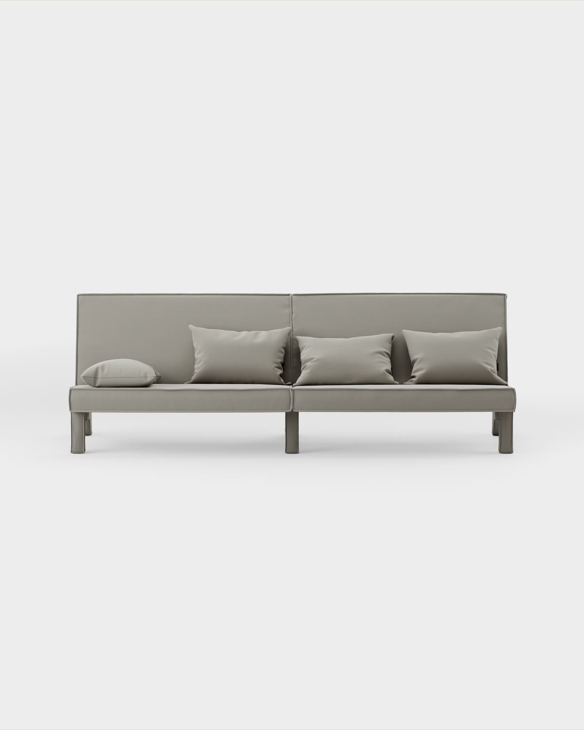 Massproductions BAM! 4-seter sofa – Kirkby Design Smooth III 87 Gris