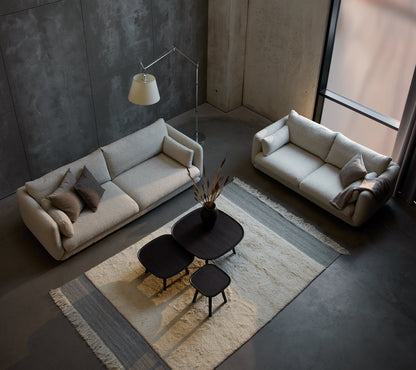 Cane-line Bloom 3-seter sofa m/teakbein, 250 cm