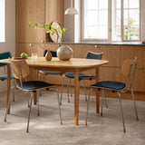 Carl Hansen CH337 spisebord. 140x115 cm. Hvitoljet eik. KAMPANJEBORD.