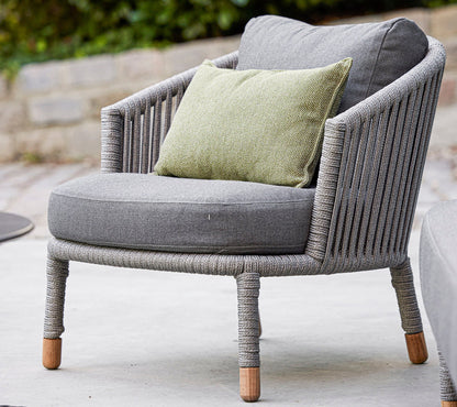 Cane-line Moments loungestol, Soft Rope m/AirTouch-puter – miljøbilde 2