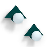 Candy Little Triangle S Peacock Green vegglampe fra Swedish Ninja