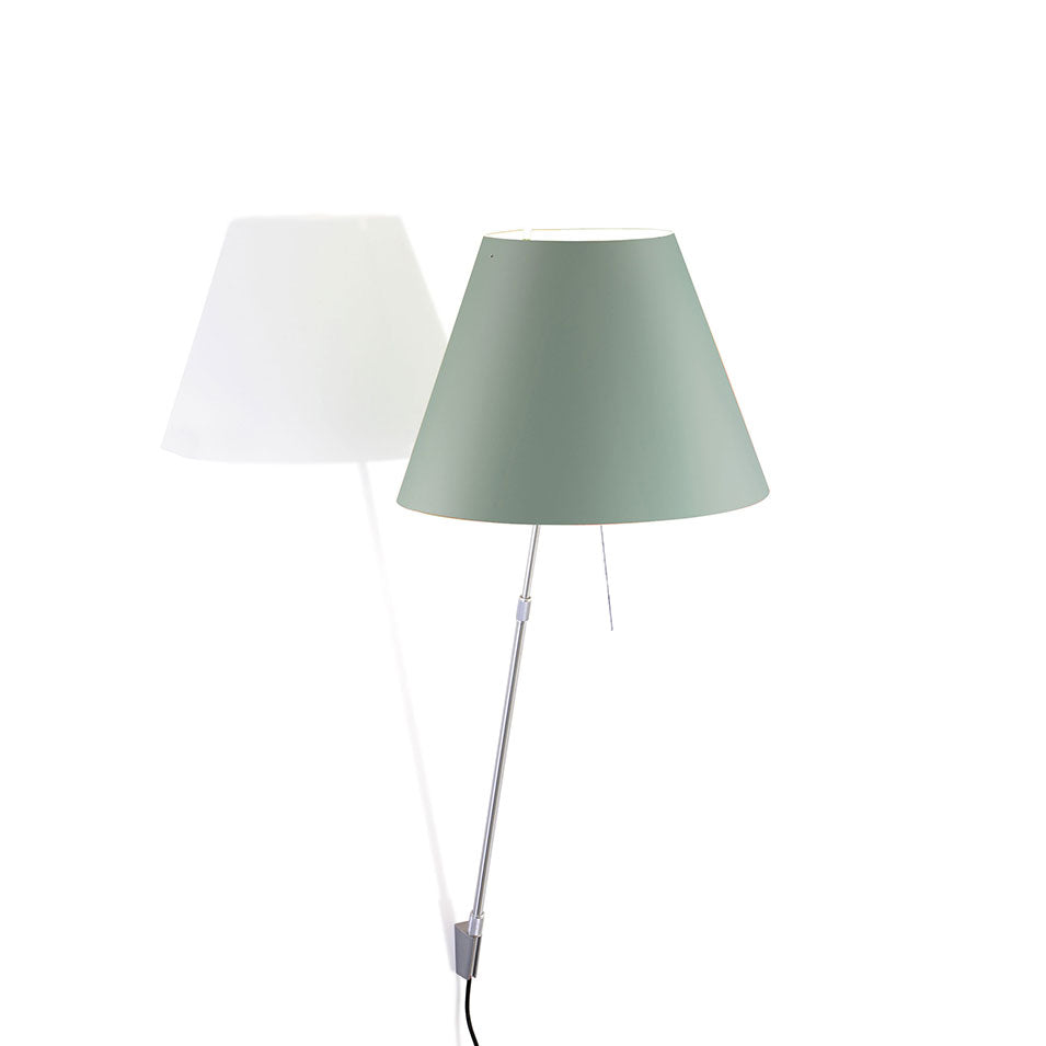 Luceplan Costanza vegglampe, teleskopisk med dimmer. Velg farge.