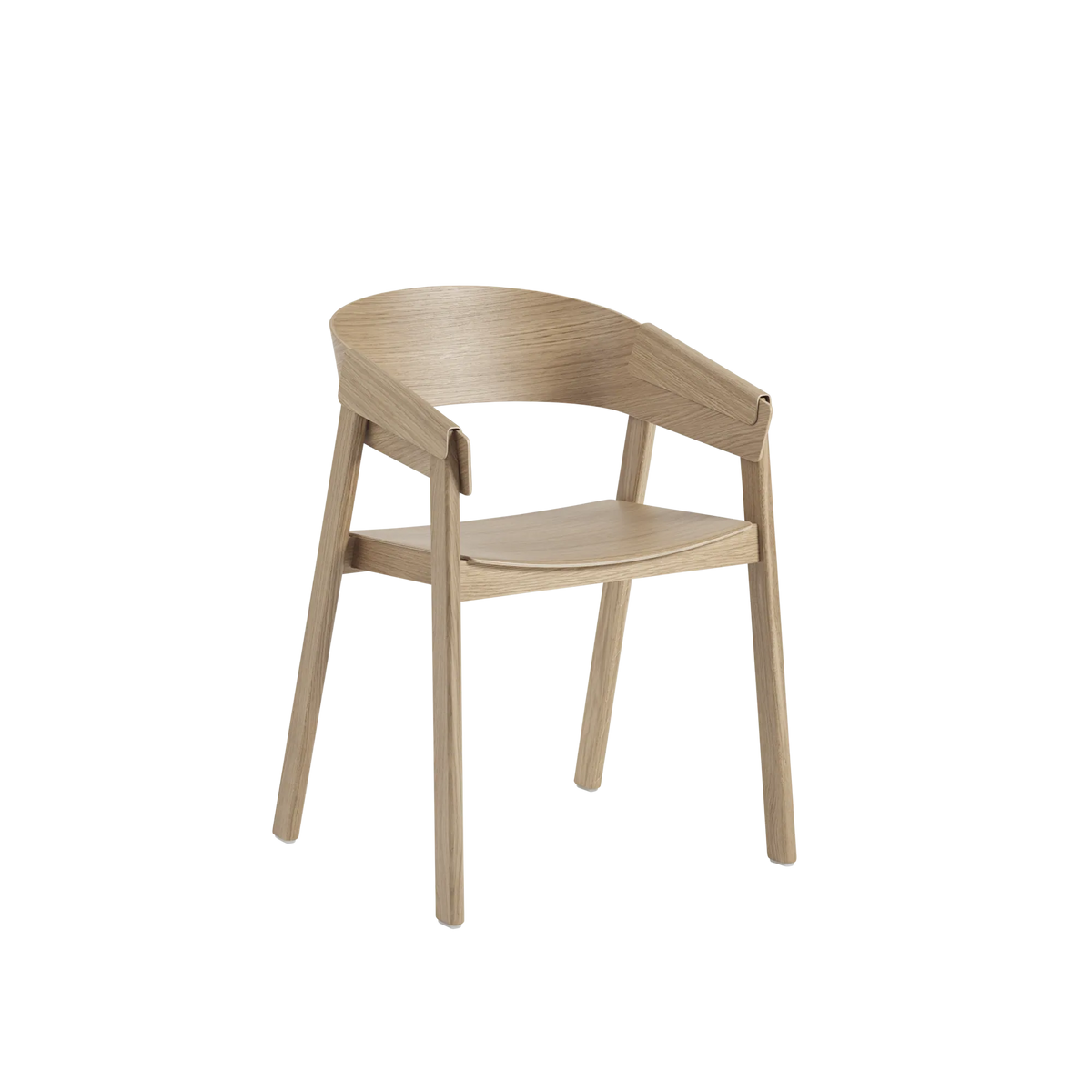 Muuto Cover Armchair armstol i tre, uten polstring. Velg tre og glidere