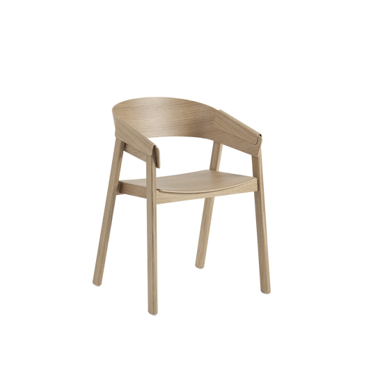 Muuto Cover Armchair armstol i tre, uten polstring. Velg tre og glidere