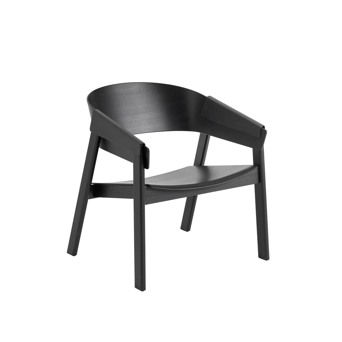 Muuto Cover Lounge Chair lenestol, uten polstring. Velg tre og glidere