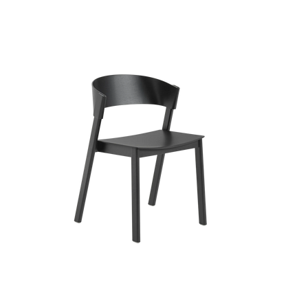 Muuto Cover Side Chair spisestol, uten polstring. Velg tre og glidere