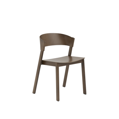 Muuto Cover Side Chair spisestol, uten polstring. Velg tre og glidere