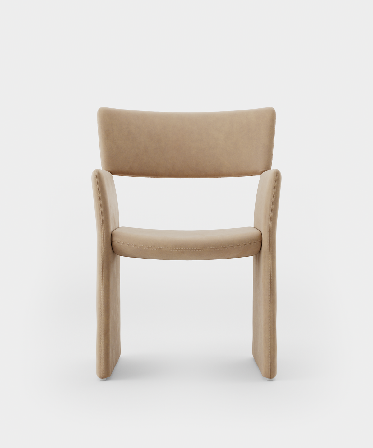 Massproductions Crown armstol – Sorensen Duet Suede Side Gold