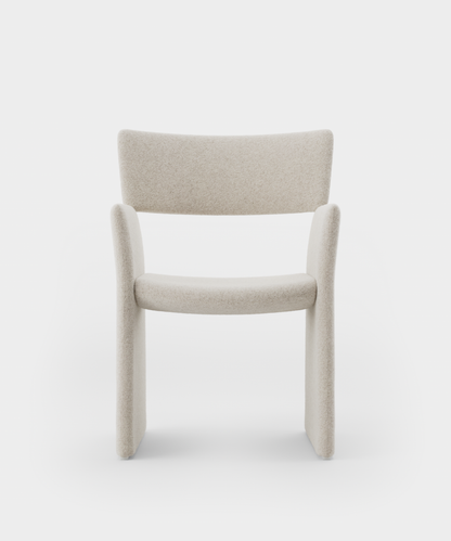 Massproductions Crown armstol – Kirkby Design Spiral 21 Chalk