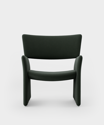 Massproductions Crown lenestol – Kirkby Design Smooth III 45 Pine Green