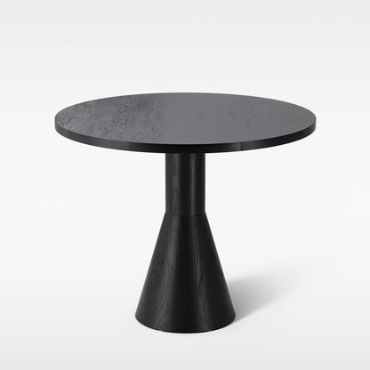 Massproductions Draft spisebord – Ø 88 cm / Svartbeiset ask
