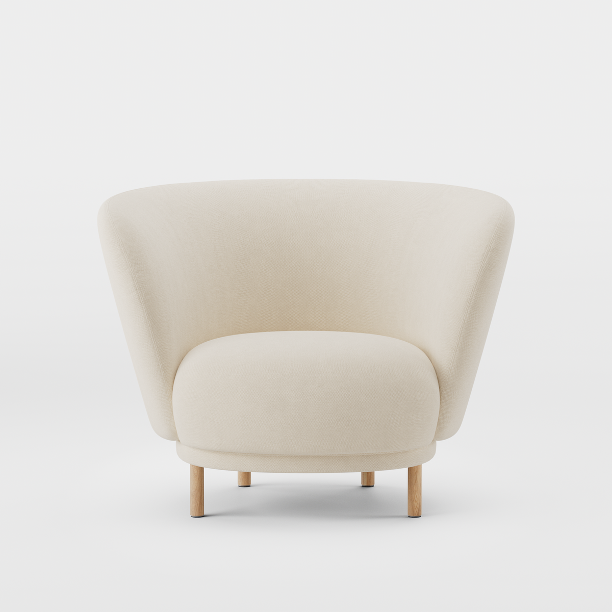Massproductions Dandy lenestol – Kvadrat Hallingdal 65 100, Natur eik