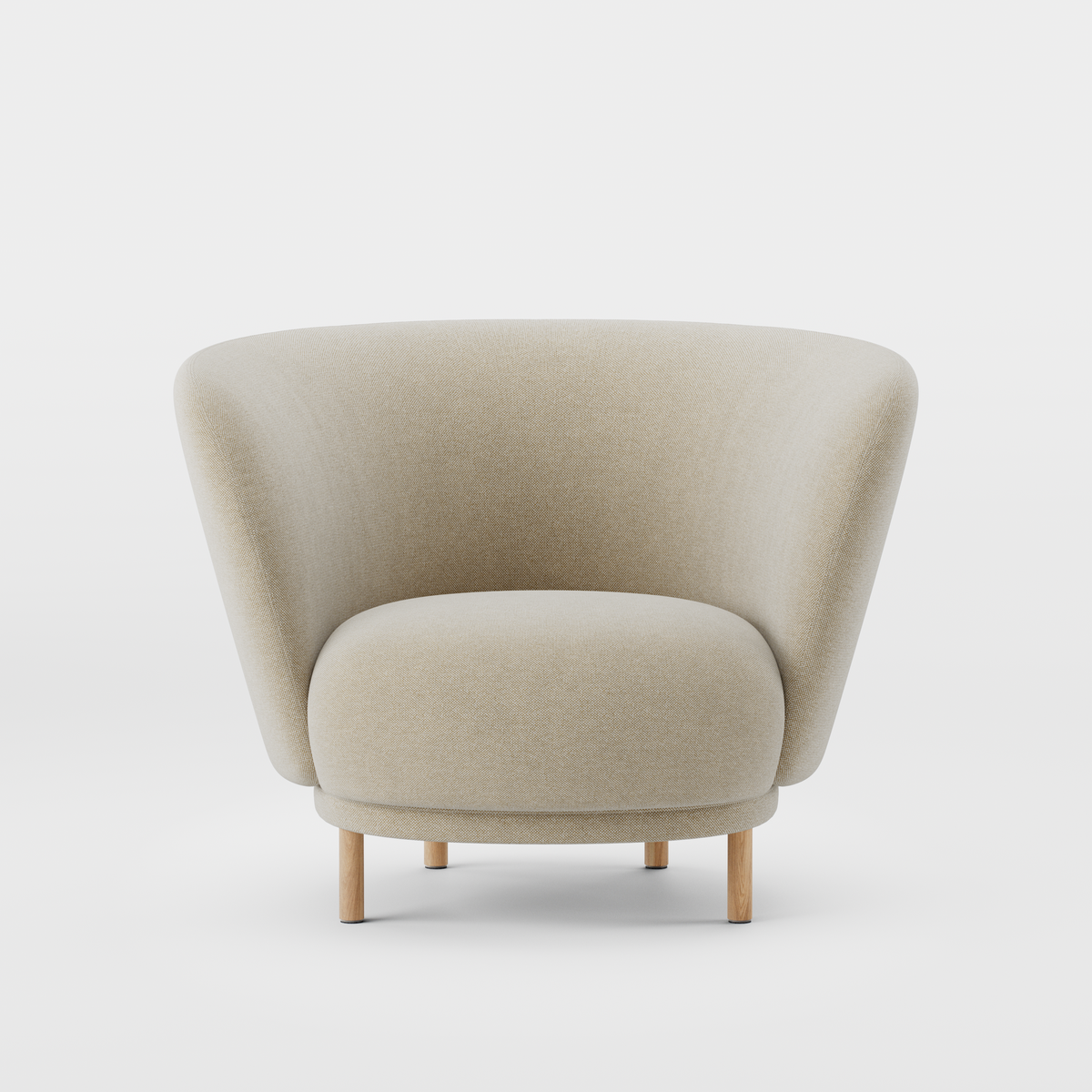 Massproductions Dandy lenestol – Kvadrat Hallingdal 65 220, Natur eik