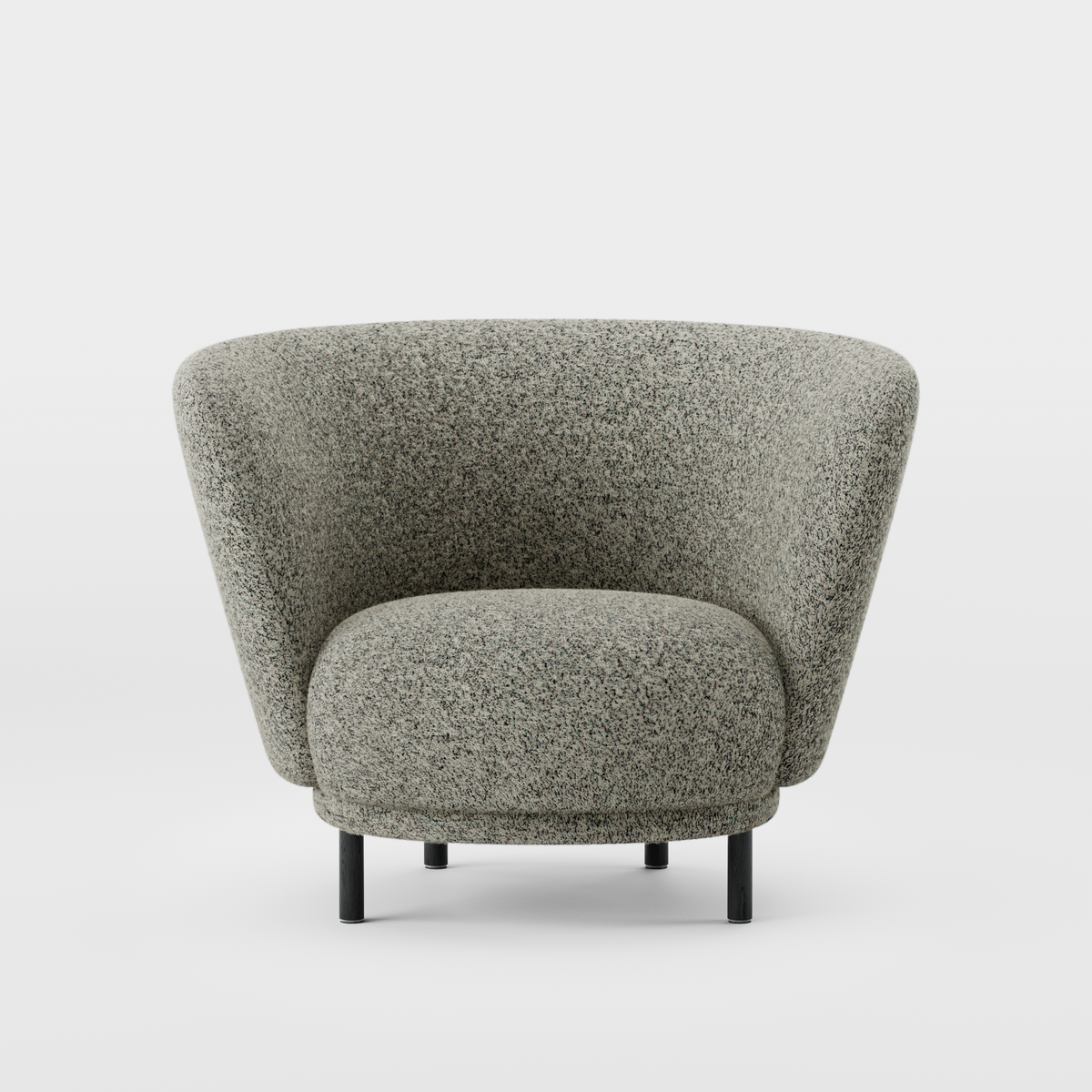 Massproductions Dandy lenestol – Kirkby Design Spiral 23 Monochrome, Svartbeiset eik
