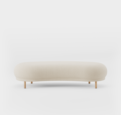 Massproductions Dandy fotskammel – Kvadrat Hallingdal 65 100, Natur eik