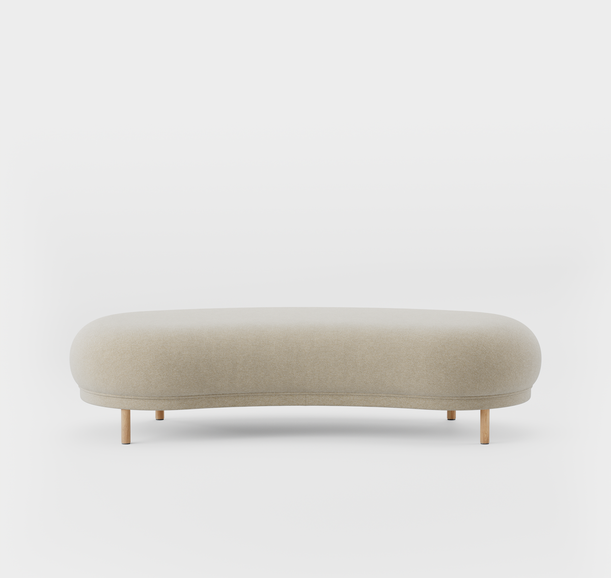 Massproductions Dandy fotskammel – Kvadrat Hallingdal 65 220, Natur eik